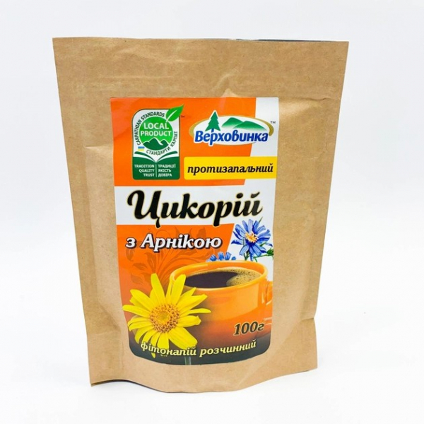 Цикорій з арникою Верховина Карпат 100 г купити у м. Рівне, замовити ...